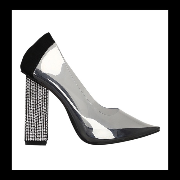 Cape Robbin Shoes - Cape Robin Lucite Clear Pointy Toe Heels